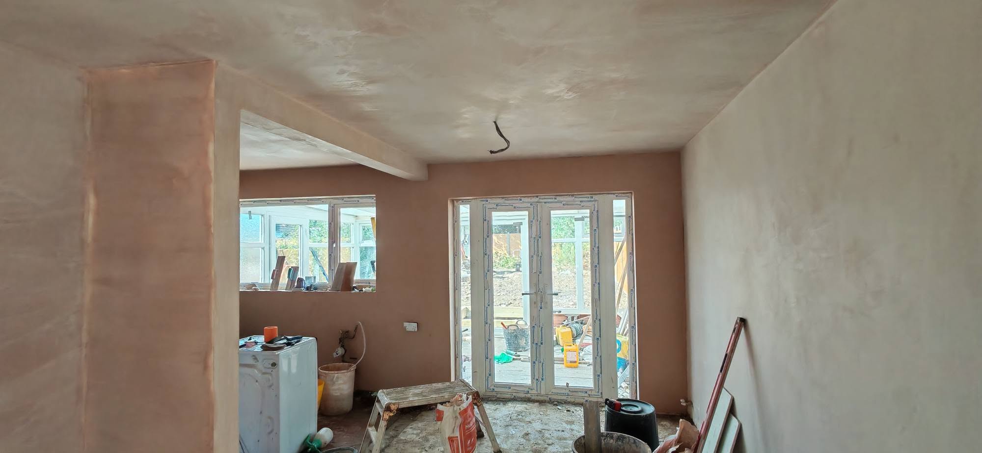 Interior plastering work