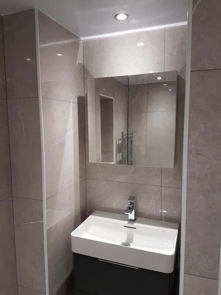 Completed bathroom refurbishment